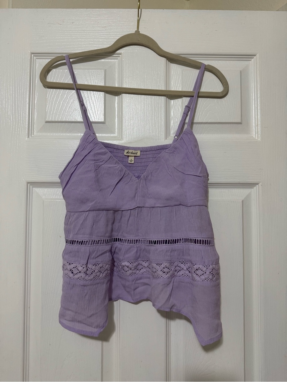 NWT Derek Heart Purple Tank